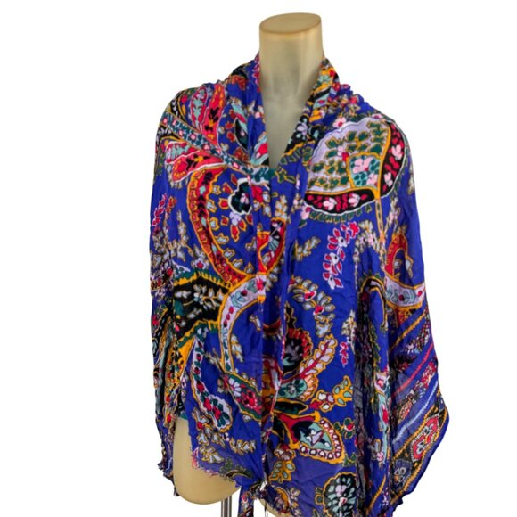 Vera Bradley Womens Colorful Paisley Pattern Scarf Shawl Wrap - Picture 4 of 10